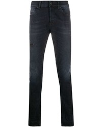 Jean skinny déchiré bleu marine Dondup