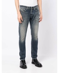 Jean skinny déchiré bleu marine Dondup