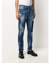 Jean skinny déchiré bleu marine Dondup