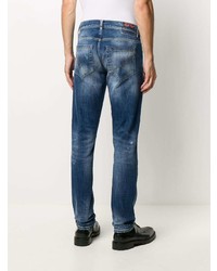 Jean skinny déchiré bleu marine Dondup