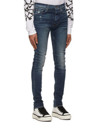 Jean skinny déchiré bleu marine Amiri