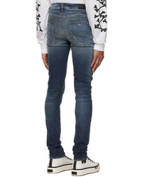 Jean skinny déchiré bleu marine Amiri