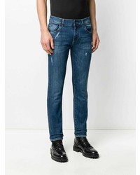 Jean skinny déchiré bleu marine Dolce & Gabbana