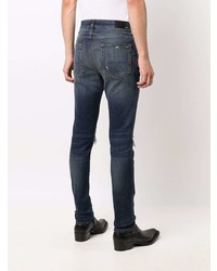 Jean skinny déchiré bleu marine Amiri