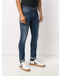 Jean skinny déchiré bleu marine Dondup