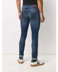 Jean skinny déchiré bleu marine Dondup