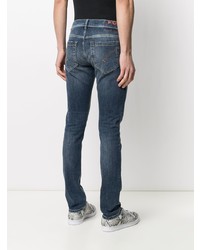 Jean skinny déchiré bleu marine Dondup