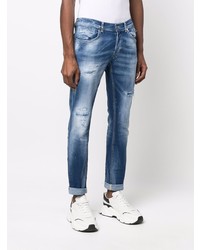 Jean skinny déchiré bleu marine Dondup