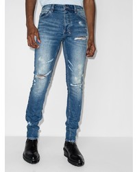 Jean skinny déchiré bleu marine Ksubi