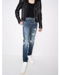 Jean skinny déchiré bleu marine Amiri