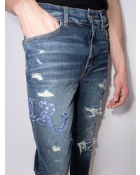 Jean skinny déchiré bleu marine Amiri