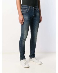 Jean skinny déchiré bleu marine Dondup