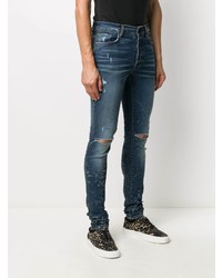 Jean skinny déchiré bleu marine Amiri