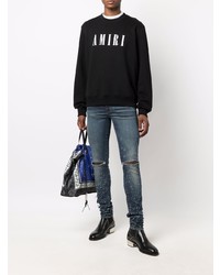 Jean skinny déchiré bleu marine Amiri