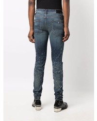 Jean skinny déchiré bleu marine Amiri