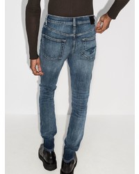 Jean skinny déchiré bleu marine R13