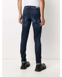 Jean skinny déchiré bleu marine Dondup