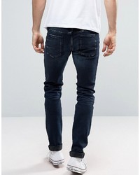 Jean skinny déchiré bleu marine Diesel