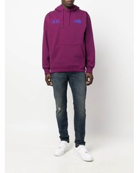 Jean skinny déchiré bleu marine purple brand