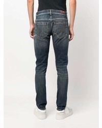 Jean skinny déchiré bleu marine Dondup