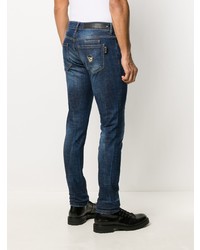 Jean skinny déchiré bleu marine Philipp Plein