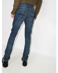 Jean skinny déchiré bleu marine Nudie Jeans