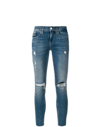 Jean skinny déchiré bleu Calvin Klein Jeans