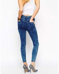 Jean skinny déchiré bleu Asos