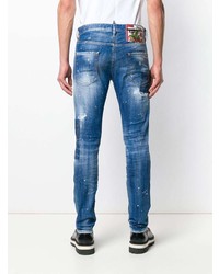 Jean skinny déchiré bleu DSQUARED2