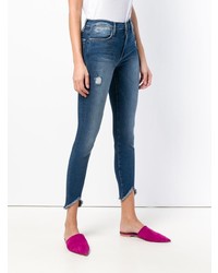 Jean skinny déchiré bleu Frame Denim