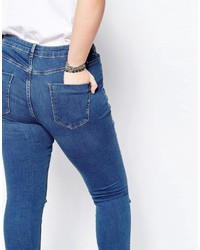 Jean skinny déchiré bleu Asos