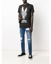 Jean skinny déchiré bleu DSQUARED2