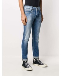 Jean skinny déchiré bleu Dondup