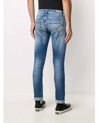 Jean skinny déchiré bleu Dondup