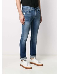 Jean skinny déchiré bleu Dondup