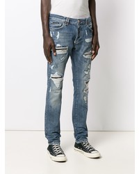 Jean skinny déchiré bleu Philipp Plein