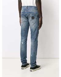 Jean skinny déchiré bleu Philipp Plein