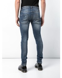 Jean skinny déchiré bleu Philipp Plein