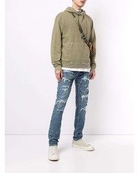 Jean skinny déchiré bleu Ksubi