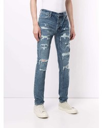 Jean skinny déchiré bleu Ksubi