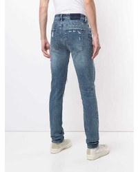 Jean skinny déchiré bleu Ksubi