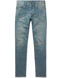 Jean skinny déchiré bleu Saint Laurent