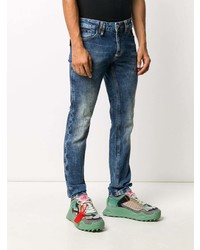 Jean skinny déchiré bleu Philipp Plein