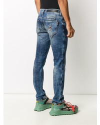 Jean skinny déchiré bleu Philipp Plein