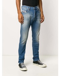 Jean skinny déchiré bleu Diesel