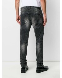 Jean skinny déchiré gris foncé Philipp Plein