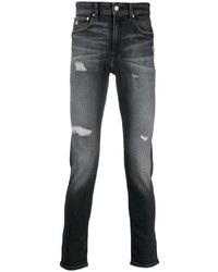 Jean skinny déchiré gris foncé Calvin Klein Jeans