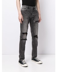 Jean skinny déchiré gris foncé Ksubi