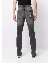 Jean skinny déchiré gris foncé Ksubi