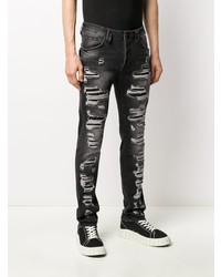 Jean skinny déchiré gris foncé Philipp Plein